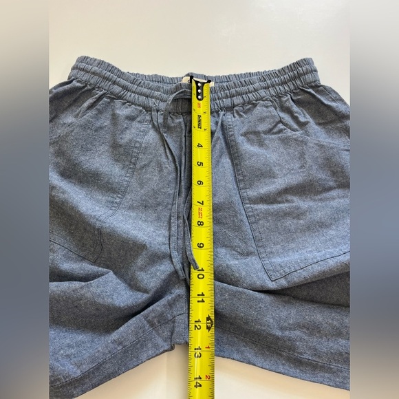 O.N.S. ONS One Nice Shop Cropped Pants Cotton Denim Blue Size Large - Picture 6 of 11